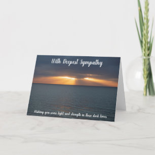 Carte Coucher de soleil sympa sur la mer ; lumière dans