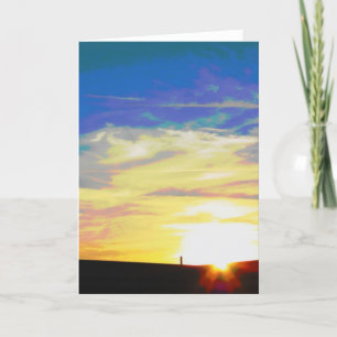 Carte Coucher de soleil urbain