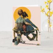 Carte Coucher du soleil (Fleur jaune)