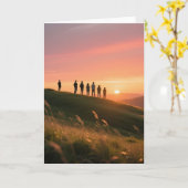 Carte Coucher du soleil (Fleur jaune)