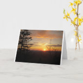 Carte Coucher du soleil 2011 (Fleur jaune)