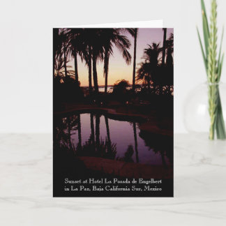 Carte Coucher du soleil à l'hôtel La Posada de Engelbert