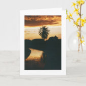 Carte Coucher du soleil à Phoenix (Fleur jaune)