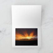 Carte Coucher du soleil africain (Intérieur)