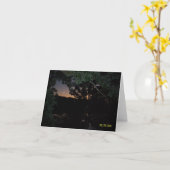 Carte Coucher du soleil au-dessus de lac dans le lac (Fleur jaune)