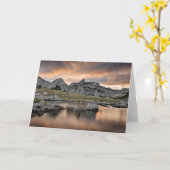 Carte Coucher du soleil au lac pyramid (Fleur jaune)