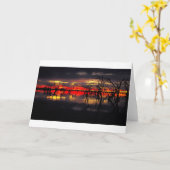 Carte Coucher du soleil australien (Fleur jaune)