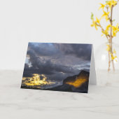 Carte Coucher du soleil aux beaucoup glacier (Fleur jaune)