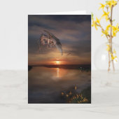 Carte Coucher du soleil de dragon (Fleur jaune)