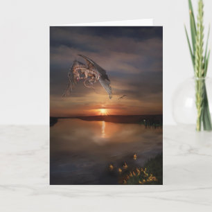 Carte Coucher du soleil de dragon