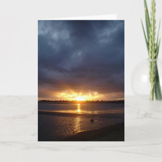 Carte Coucher du soleil de Kam de fort (Devant)