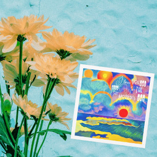 Carte coucher du soleil de la Fête des Mères