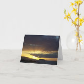 Carte Coucher du soleil de Maui (Fleur jaune)
