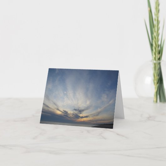 Carte Coucher du soleil de Nantucket (Devant)