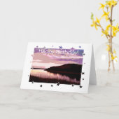 CARTE COUCHER DU SOLEIL DE RIVIÈRE (Fleur jaune)