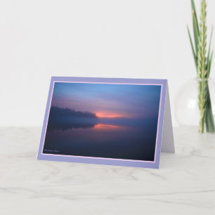 Carte Coucher du soleil d'étang de Walden