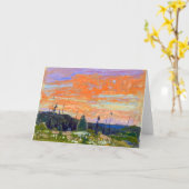 Carte Coucher du soleil du printemps, Parc Algonquin | T (Fleur jaune)