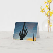 Carte Coucher du soleil du sud-ouest de cactus de (Fleur jaune)