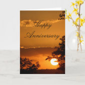 Carte Coucher du soleil heureux de Selati d'anniversaire (Fleur jaune)