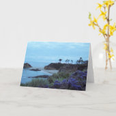 Carte Coucher du soleil la Californie du sud côtière de (Fleur jaune)