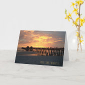 Carte coucher du soleil photo fl naples (Fleur jaune)