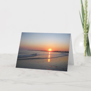 Carte Coucher du soleil * plage