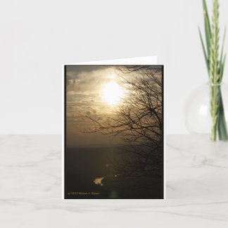 Carte Coucher du soleil : Rivière de Shenandoah de la