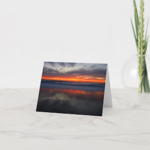 Carte Coucher du soleil sur la crique de sel