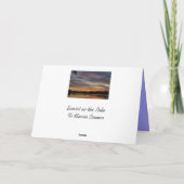 Carte Coucher du soleil sur le lac (Dos)