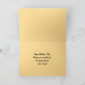 Carte Coucher du soleil tropical de joyeux anniversaire (Intérieur)