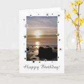 CARTE COUCHERS DE SOLEIL (Fleur jaune)