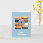 Carte Couchers de soleil sur la plage (Fleur jaune)