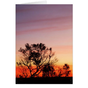 Carte Couches de coucher de soleil