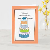 Carte Couches de désirs 40ème ou tout âge Anniversaire (Fleur jaune)