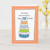 Carte Couches de désirs 70ème ou tout âge Anniversaire (Fleur jaune)