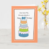 Carte Couches de désirs 80ème ou tout âge Anniversaire (Fleur jaune)