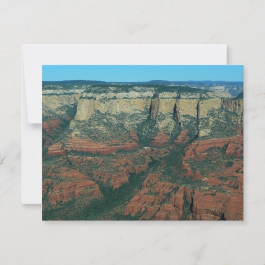 Carte Couches de rochers rouges à Sedona Arizona (Devant)