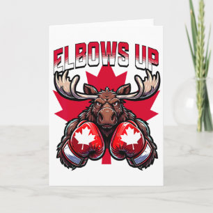 Carte Coudes levés Canada Boxe Orignal Maple Leaf Canadi