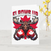 Carte Coudes levés Canada Boxe Orignal Maple Leaf Canadi (Fleur jaune)