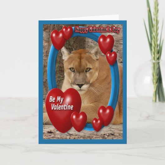 Carte Cougar Valentine (Devant)