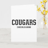 Carte Cougars Cooper High School Cheerleading (Fleur jaune)