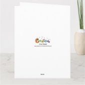 CARTE COULEUR AMUSANTE GRAND COOL SATISFAISANT ANNIVERSA (Dos)