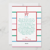 Carte couleur Aquarelle Décor de Noël (Dos)