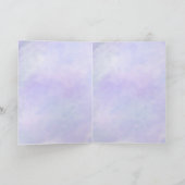 Carte Couleur d'aquarelle du symbole de paix violet Insp (Intérieur)