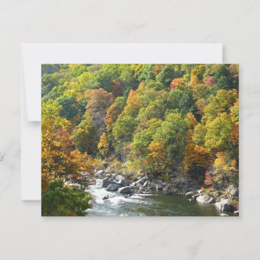 Carte Couleur d'automne dans le parc d'état d'Ohiopyle (Devant)
