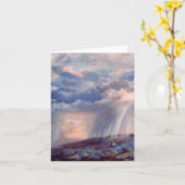 Carte Couleur de caille d'orage plié Salutation (Fleur jaune)