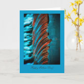 Carte Couleur de l'eau Abstraite, Fête des pères heureus (Fleur jaune)