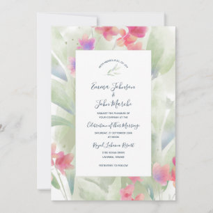 Carte Couleur de l'eau Plumeria