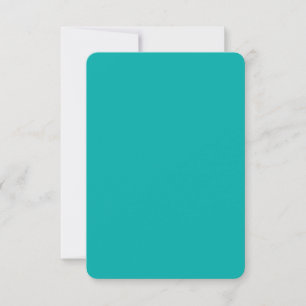 Carte Couleur de paon turquoise vive Prêt à Customiser