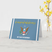 Carte Couleur de retraite de la Force aérienne militaire (Fleur jaune)